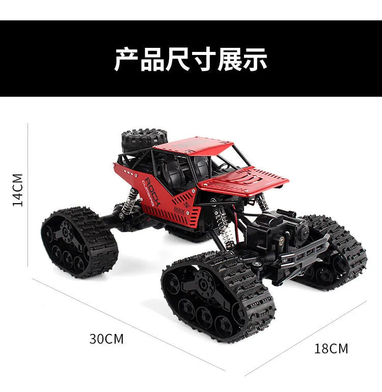 1:16 스케일 Tracked RC Climbing Car - All-Terrain Off-Road 4WD Vehicle RC Car
