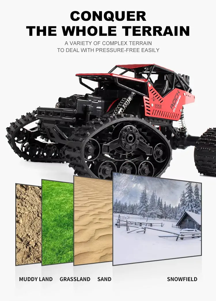 1:16 스케일 Tracked RC Climbing Car - All-Terrain Off-Road 4WD Vehicle RC Car