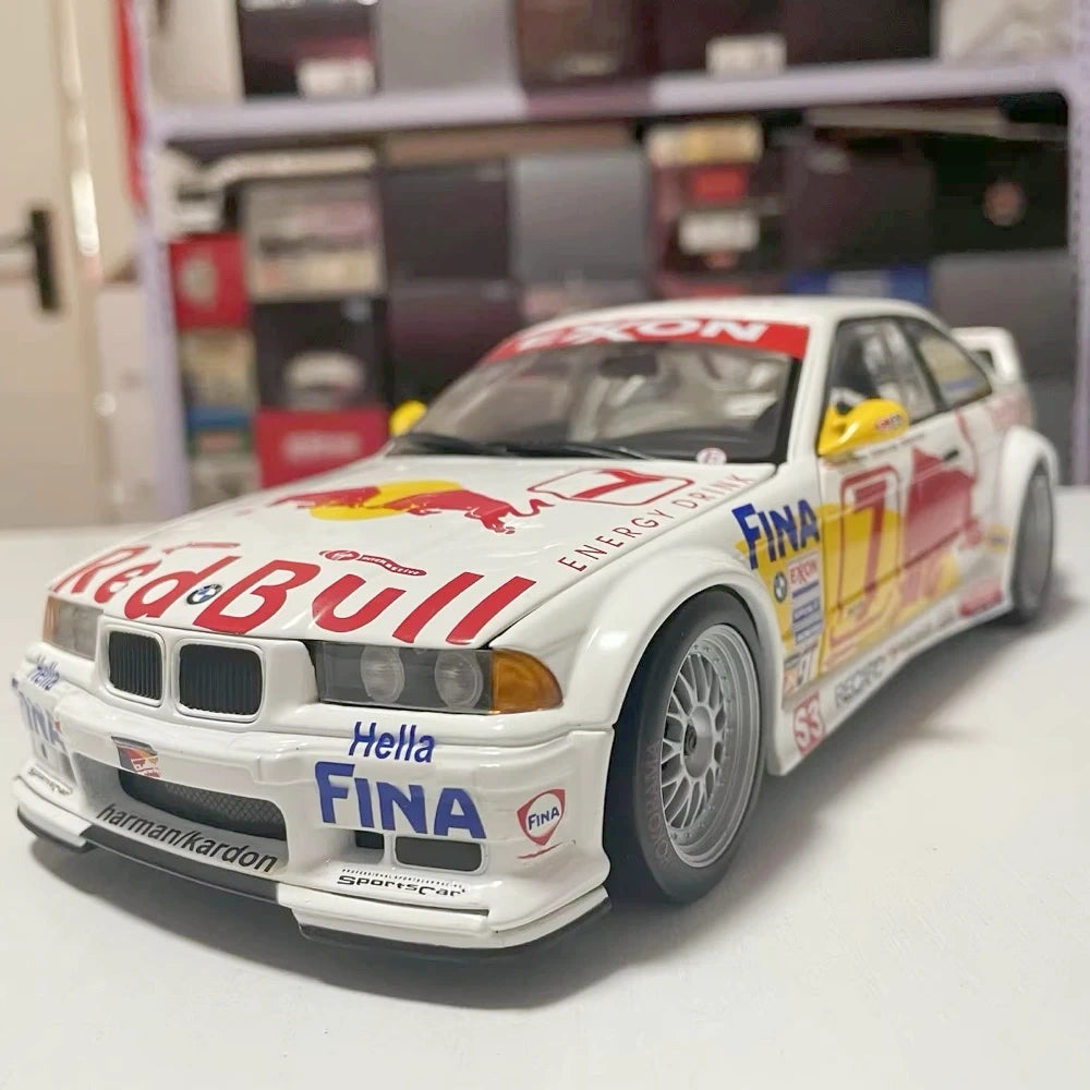 [UT] 1:18 BMW 1993 E36 M3 GTR Red Bull Model Car Die-Cast