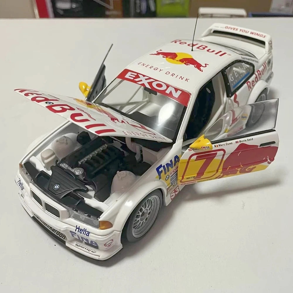 [UT] 1:18 BMW 1993 E36 M3 GTR Red Bull Model Car Die-Cast