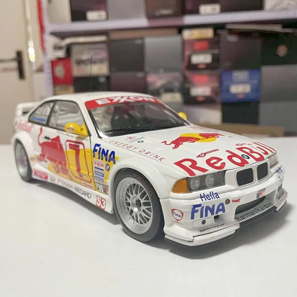 [UT] 1:18 BMW 1993 E36 M3 GTR Red Bull Model Car Die-Cast