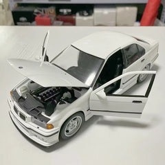 [UT] 1:18 BMW 1993 E36 M3 White Model Car Die-Cast