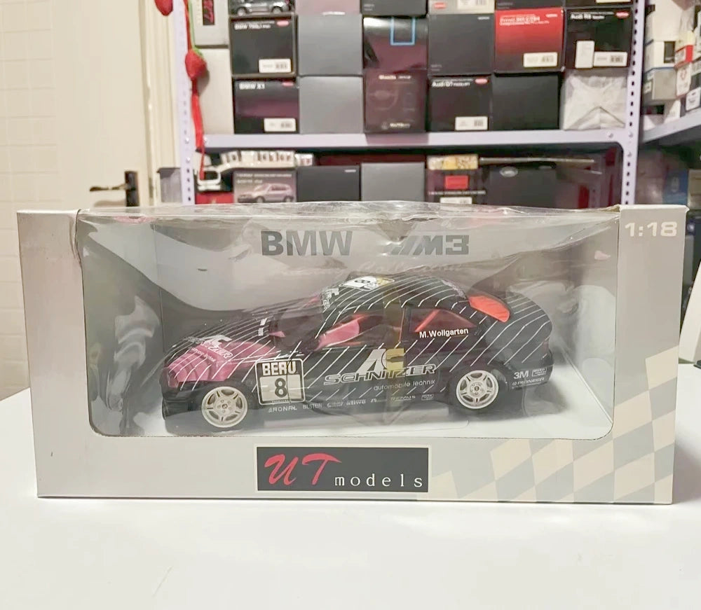 [UT] 1:18 BMW 1994 E36 M3 AC Schnitzer #8 Wollgarten Model Car Die-Cast