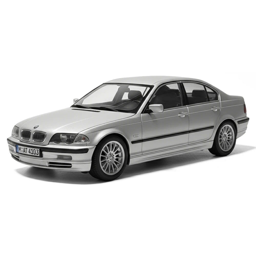 [UT] 1:18 BMW 2000 E46 330i Sedan Silver Model Car Die-Cast