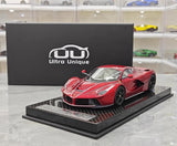 [Ultra Unique] 1:18 Ferrari 2013 LaFerrari Red & White Line Model Car Resin
