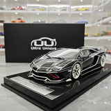 [Ultra Unique] 1:18 Lamborghini 2015 Aventador LP750-4 SV Black Model Car Resin
