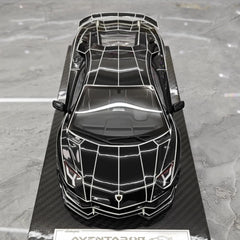 [Ultra Unique] 1:18 Lamborghini 2015 Aventador LP750-4 SV musta pienoismalli Hartsi
