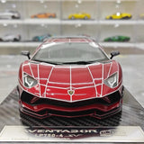 Ultra Unique Lamborghini 2015 Aventador LP750-4 SV rood 1:18 – Collectible resin Model resin
