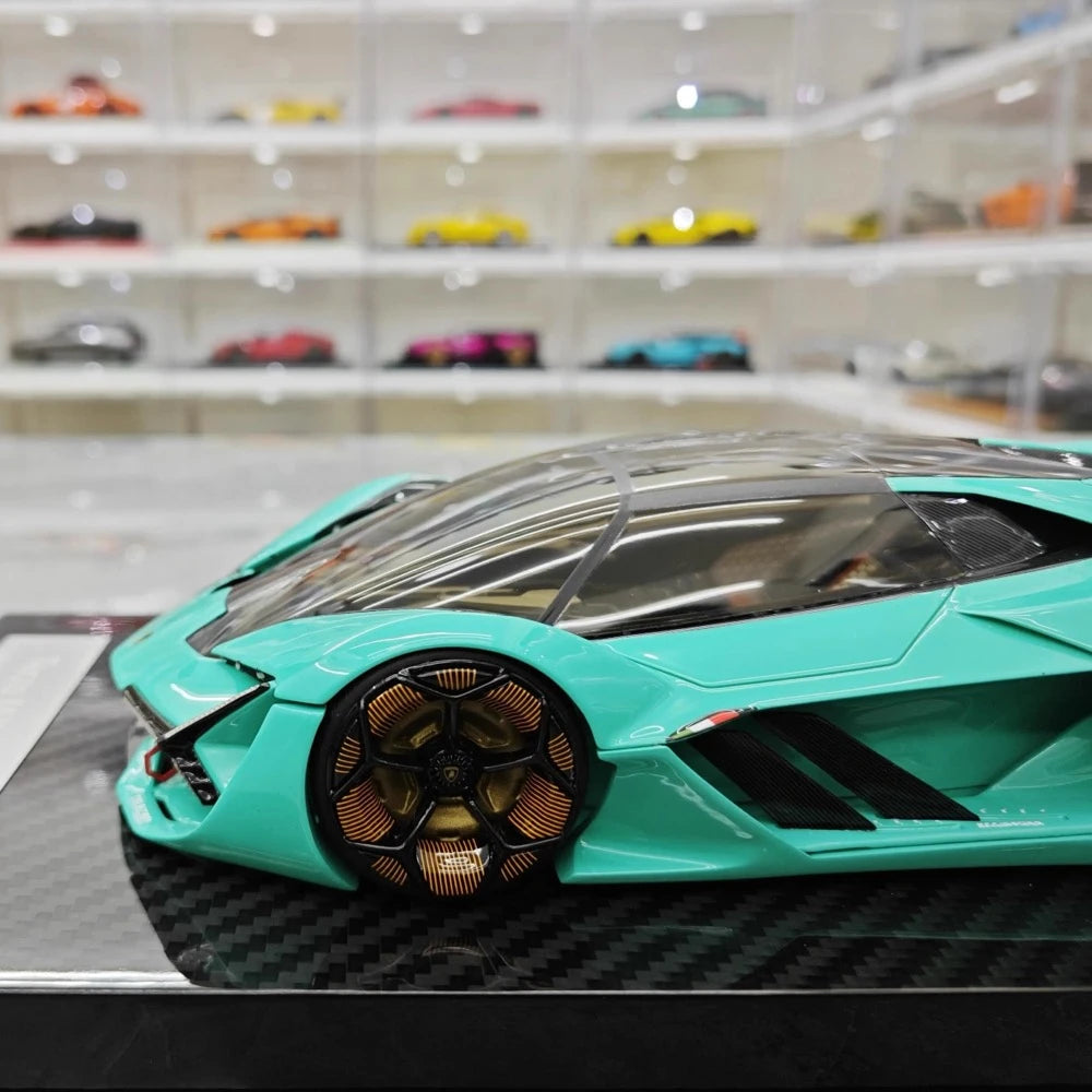 [Ultra Unique] 1:18 Lamborghini 2017 Terzo Millennio Blue Model Car Resin