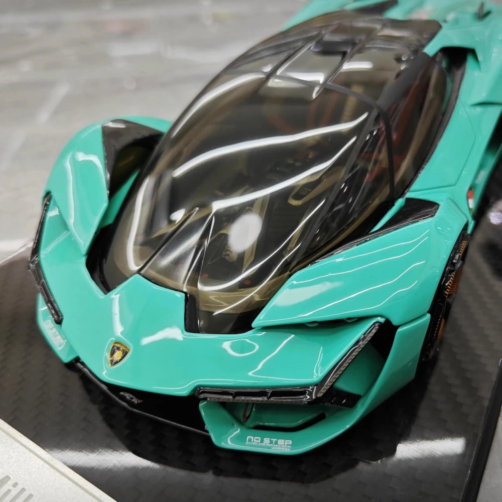 [Ultra Unique] 1:18 Lamborghini 2017 Terzo Millennio Blue Model Car Resin