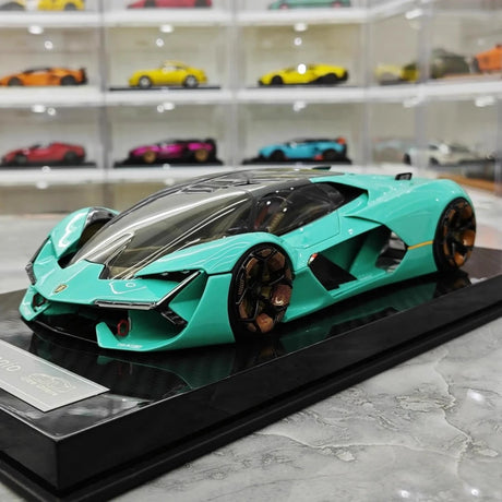 [Ultra Unique] 1:18 Lamborghini 2017 Terzo Millennio Blue Model Car Resin