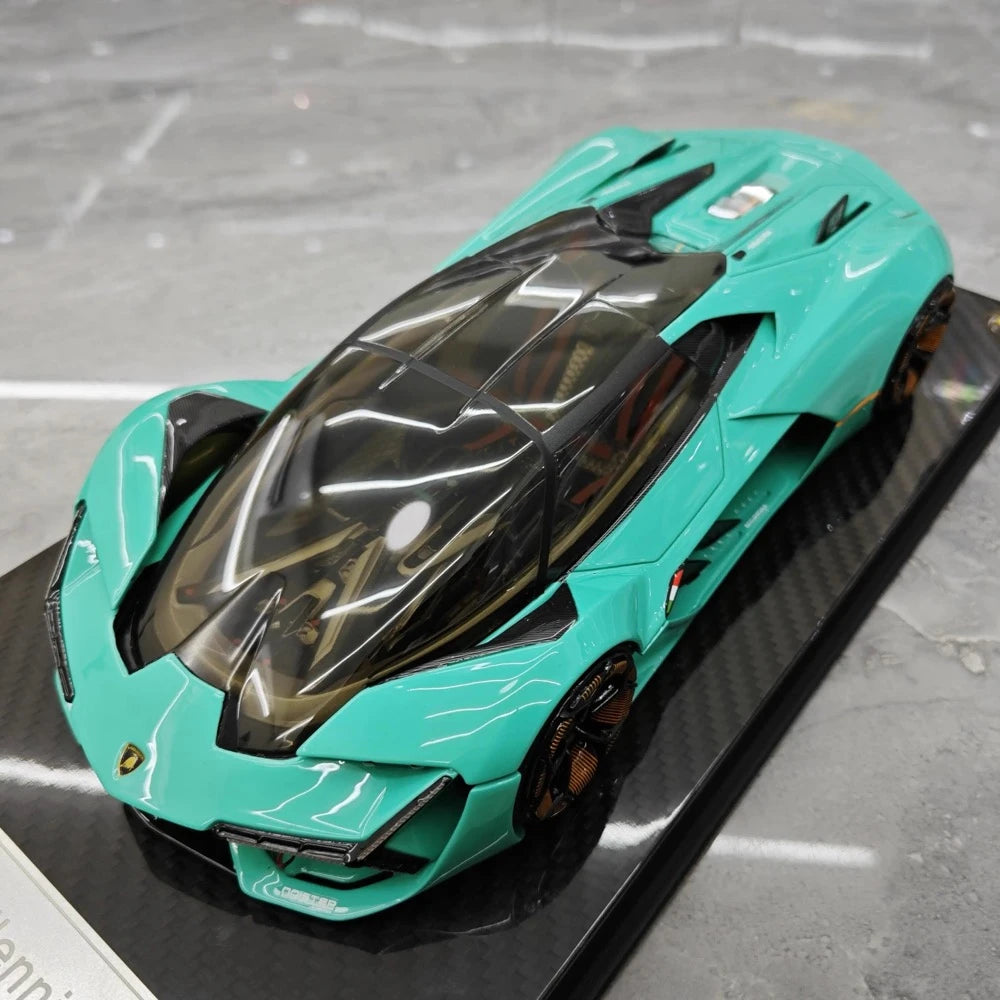 [Ultra Unique] 1:18 Lamborghini 2017 Terzo Millennio Blue Model Car Resin