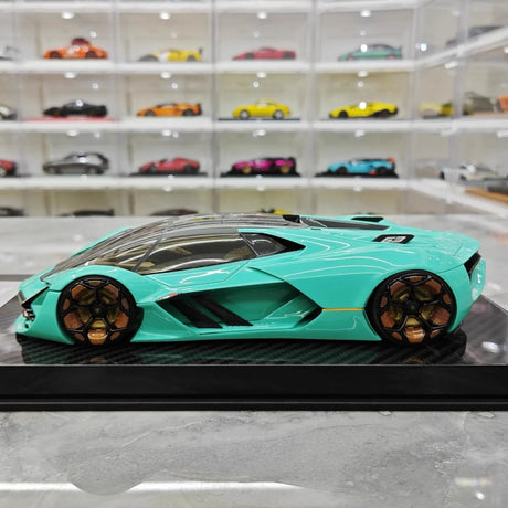 [Ultra Unique] 1:18 Lamborghini 2017 Terzo Millennio Blue Model Car Resin