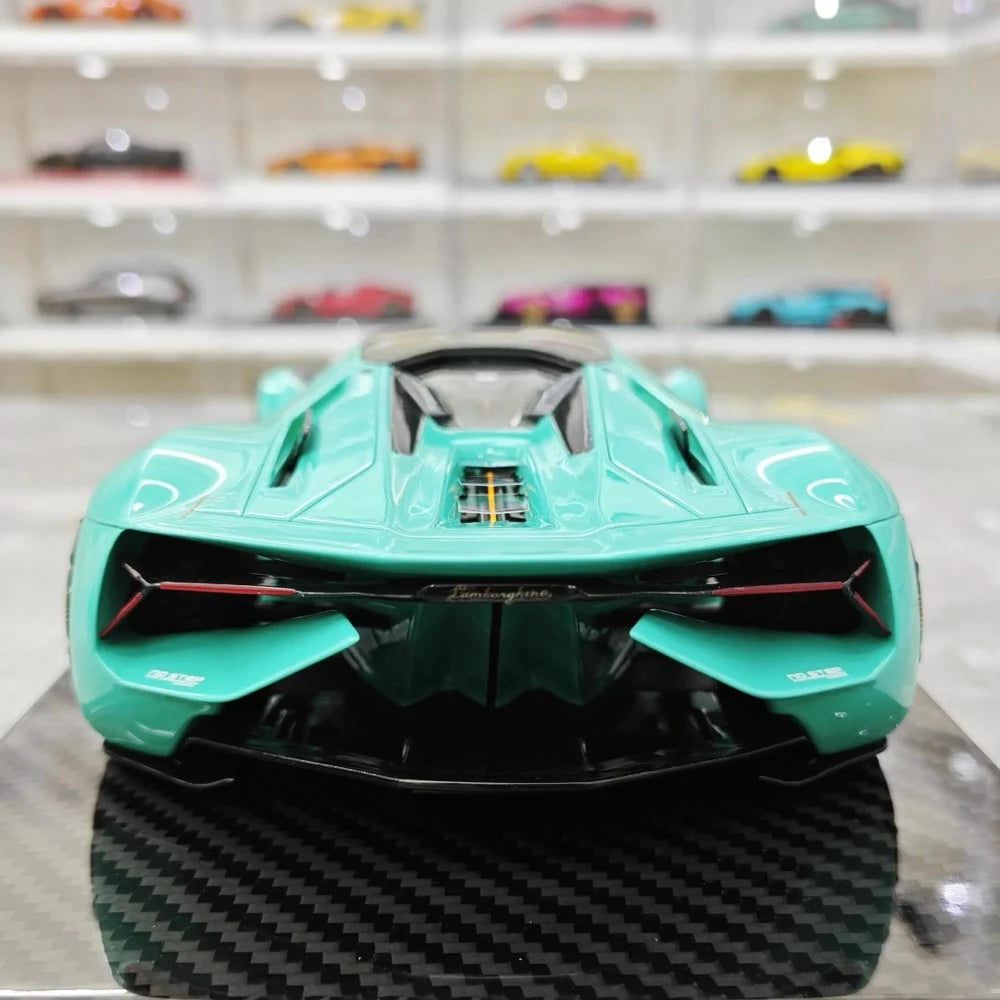 [Ultra Unique] 1:18 Lamborghini 2017 Terzo Millennio Blue Model Car Resin