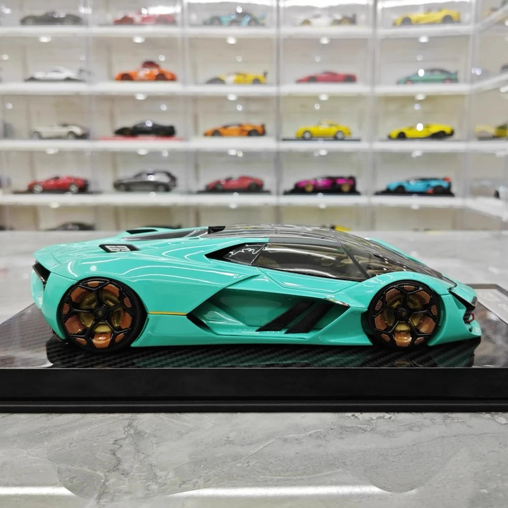 [Ultra Unique] 1:18 Lamborghini 2017 Terzo Millennio Blue Model Car Resin