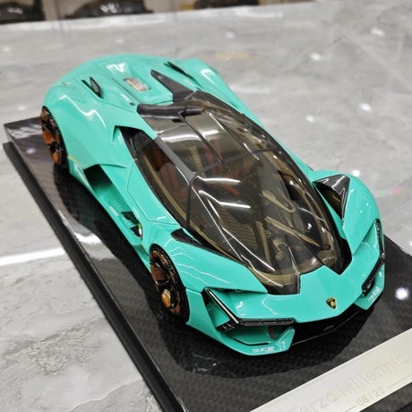 [Ultra Unique] 1:18 Lamborghini 2017 Terzo Millennio Blue Model Car Resin