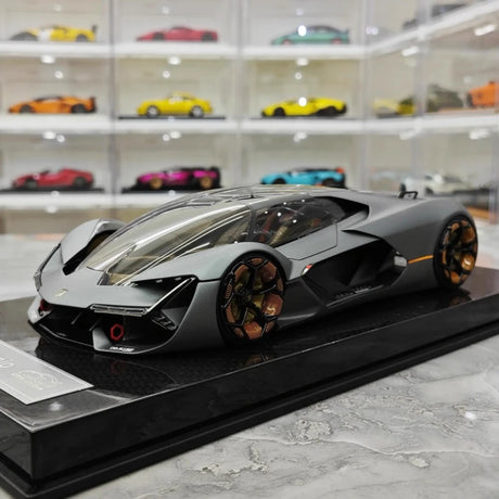 [Ultra Unique] 1:18 Lamborghini 2017 Terzo Millennio Gray Model Car Resin