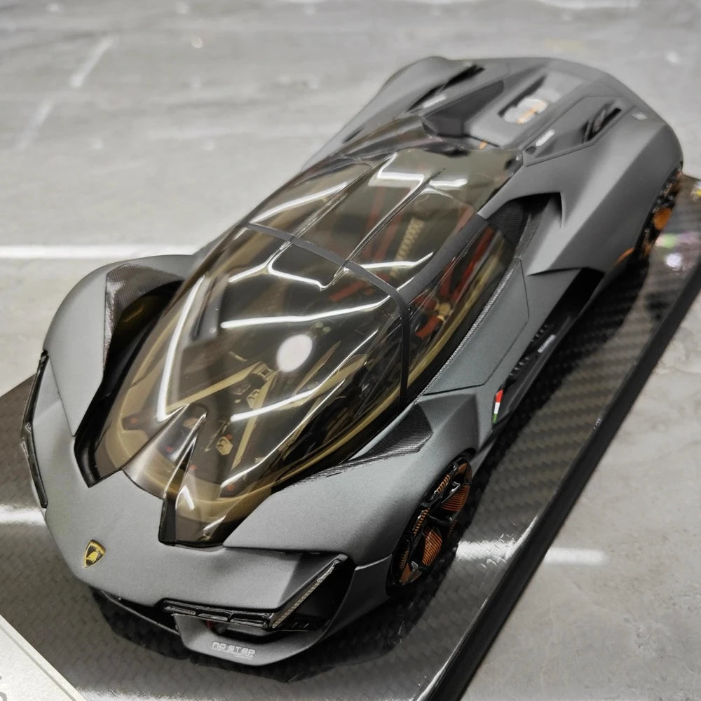 [Ultra Unique] 1:18 Lamborghini 2017 Terzo Millennio Gray Model Car Resin