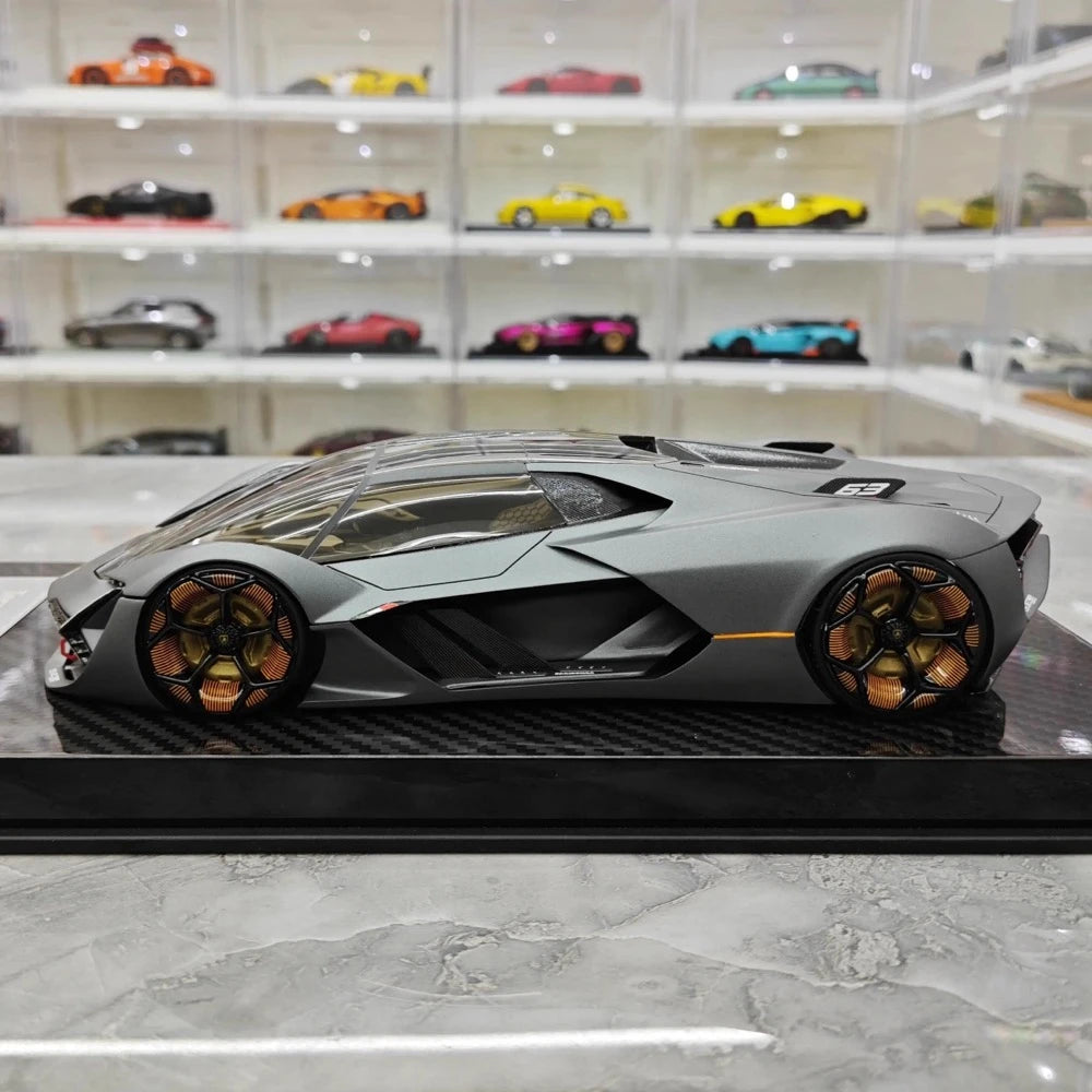 [Ultra Unique] 1:18 Lamborghini 2017 Terzo Millennio Gray Model Car Resin