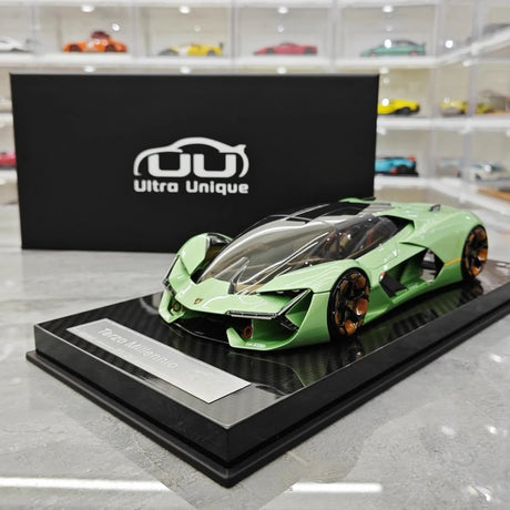 [Ultra Unique] 1:18 Lamborghini 2017 Terzo Millennio Green Model Car Resin