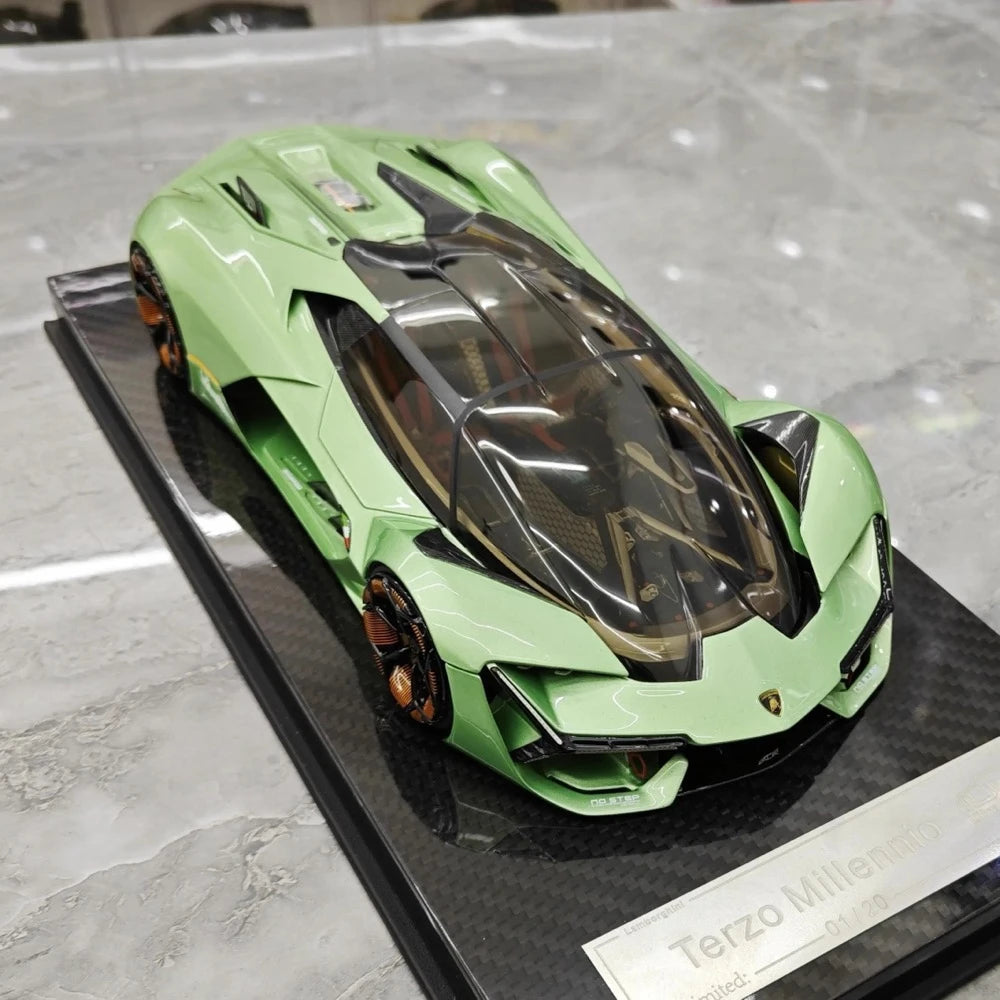 [Ultra Unique] 1:18 Lamborghini 2017 Terzo Millennio vert voiture miniature Resin