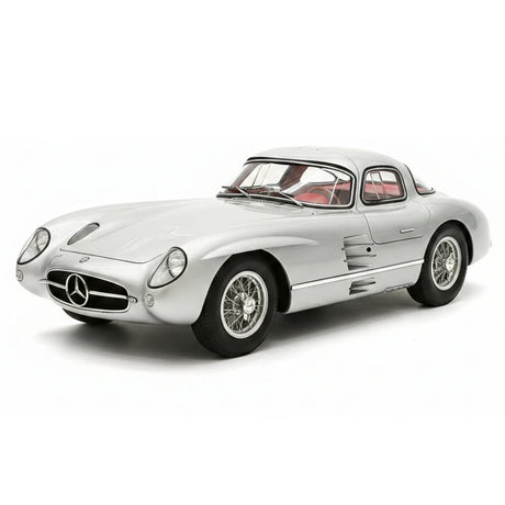 [V8] 1:18 Mercedes-Benz 1955 300 SLR Uhlenhaut coupé modello argento di auto in metallo pressofuso