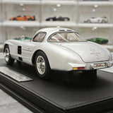 [V8] 1:18 Mercedes-Benz 1955 300 SLR Uhlenhaut coupé modello argento di auto in metallo pressofuso