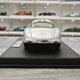 [V8] 1:18 Mercedes-Benz 1955 300 SLR Uhlenhaut coupé modello argento di auto in metallo pressofuso