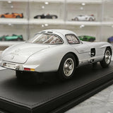 [V8] 1:18 Mercedes-Benz 1955 300 SLR Uhlenhaut coupé modello argento di auto in metallo pressofuso