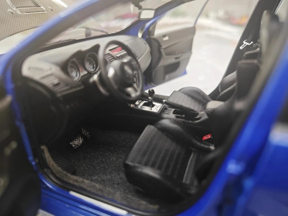 [VIAT] 1:18 Mitsubishi 2008 Lancer Evo X Metallic Blue Model Car Die-Cast