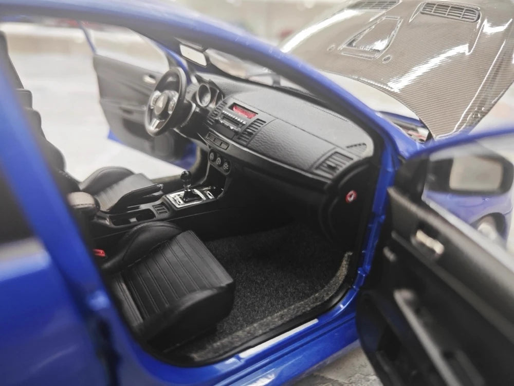 [VIAT] 1:18 Mitsubishi 2008 Lancer Evo X Metallic Blue Model Car Die-Cast