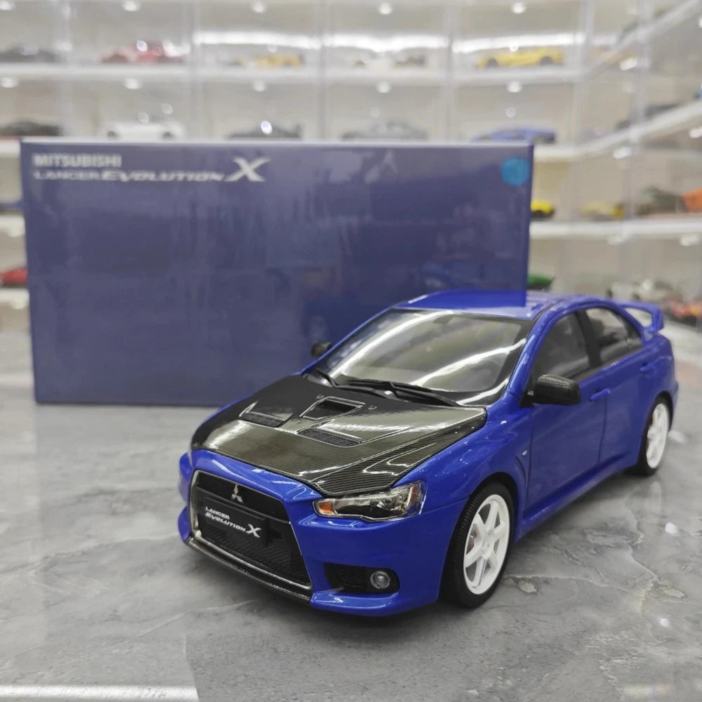 [VIAT] 1:18 Mitsubishi 2008 Lancer Evo X Metallic Blue Model Car Die-Cast
