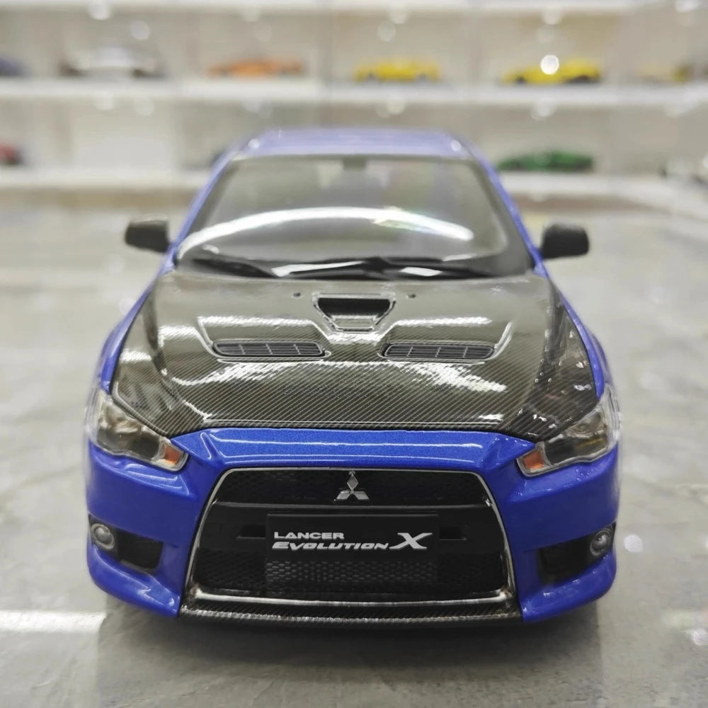 [VIAT] 1:18 Mitsubishi 2008 Lancer Evo X Metallic Blue Model Car Die-Cast