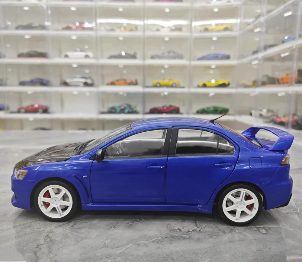 [VIAT] 1:18 Mitsubishi 2008 Lancer Evo X Metallic Blue Model Car Die-Cast