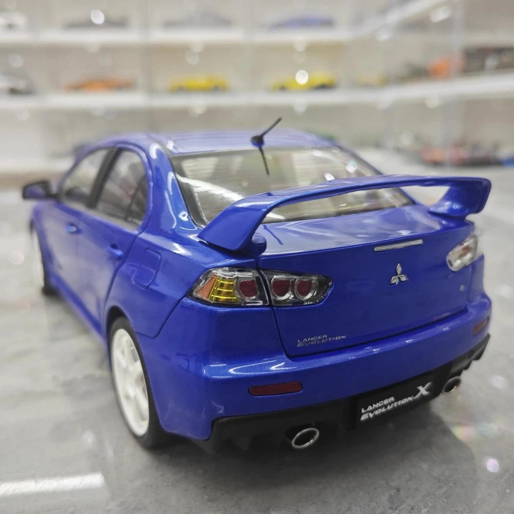 [VIAT] 1:18 Mitsubishi 2008 Lancer Evo X Metallic Blue Model Car Die-Cast