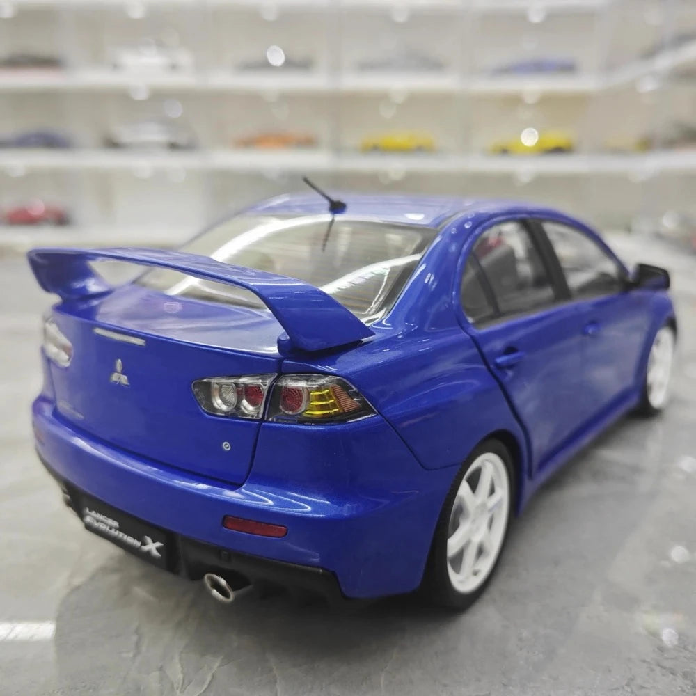 [VIAT] 1:18 Mitsubishi 2008 Lancer Evo X Metallic Blue Model Car Die-Cast