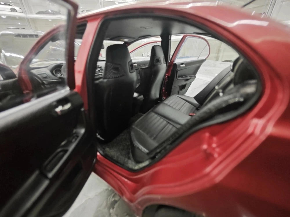[VIAT] 1:18 Mitsubishi 2008 Lancer Evo X metallizzato rosso modellino di auto Die-Cast