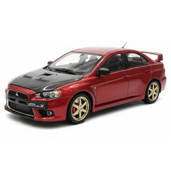 [VIAT] 1:18 Mitsubishi 2008 Lancer Evo X metallizzato rosso modellino di auto Die-Cast
