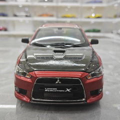 [VIAT] 1:18 Mitsubishi 2008 Lancer Evo X metallizzato rosso modellino di auto Die-Cast