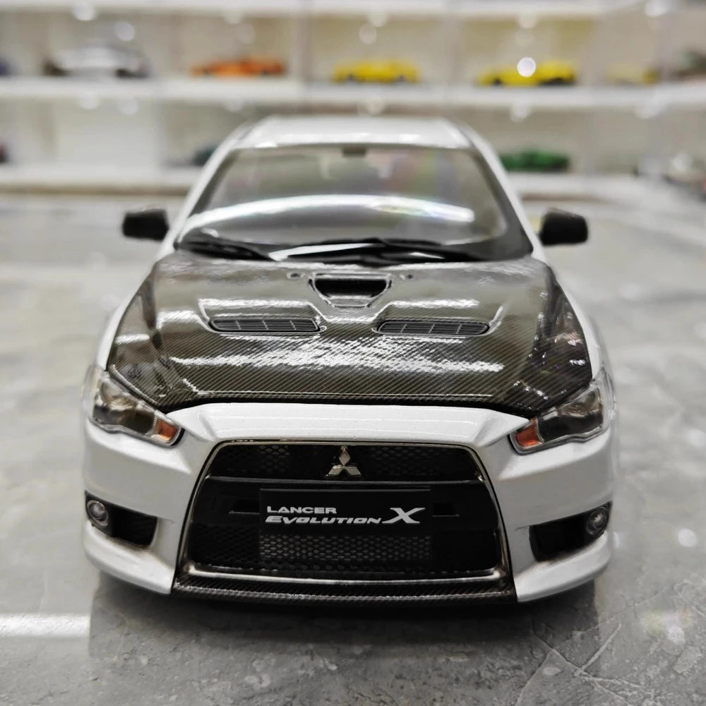 [VIAT] 1:18 Mitsubishi 2008 Lancer Evo X Metallic zilver modelauto Die-Cast