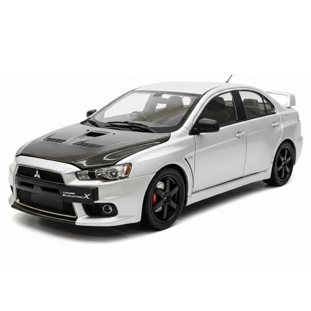 [VIAT] 1:18 Mitsubishi 2008 Lancer Evo X Metallic zilver modelauto Die-Cast