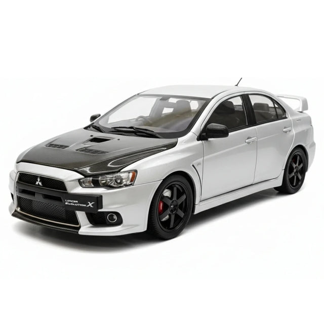 [VIAT] 1:18 Mitsubishi 2008 Lancer Evo X Metallic zilver modelauto Die-Cast