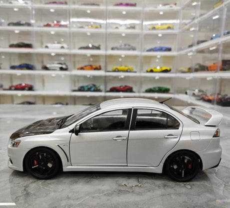 [VIAT] 1:18 Mitsubishi 2008 Lancer Evo X Metallic Silver Model Car Die-Cast