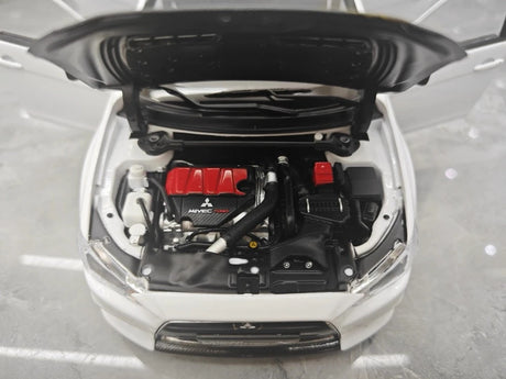 [VIAT] 1:18 Mitsubishi 2008 Lancer Evo X Metallic White Model Car Die-Cast