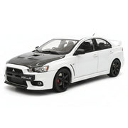 VIAT Mitsubishi 2008 Lancer Evo X Metallic wit 1:18 – verzamelmodelauto van gegoten metaal