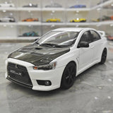 [VIAT] 1:18 Mitsubishi 2008 Lancer Evo X metallizzato bianco modellino di auto Die-Cast