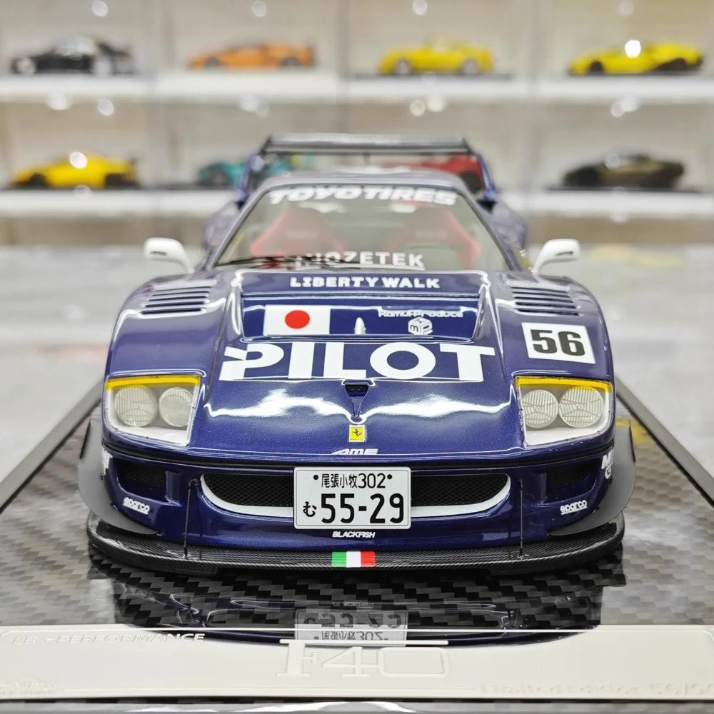 [VIP] 1:18 Ferrari 1987 F40 LBWK Pilot Model Car Resin