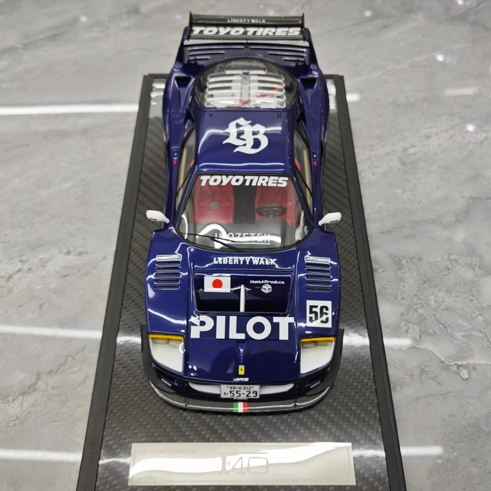 [VIP] 1:18 Ferrari 1987 F40 LBWK Pilot Model Car Resin