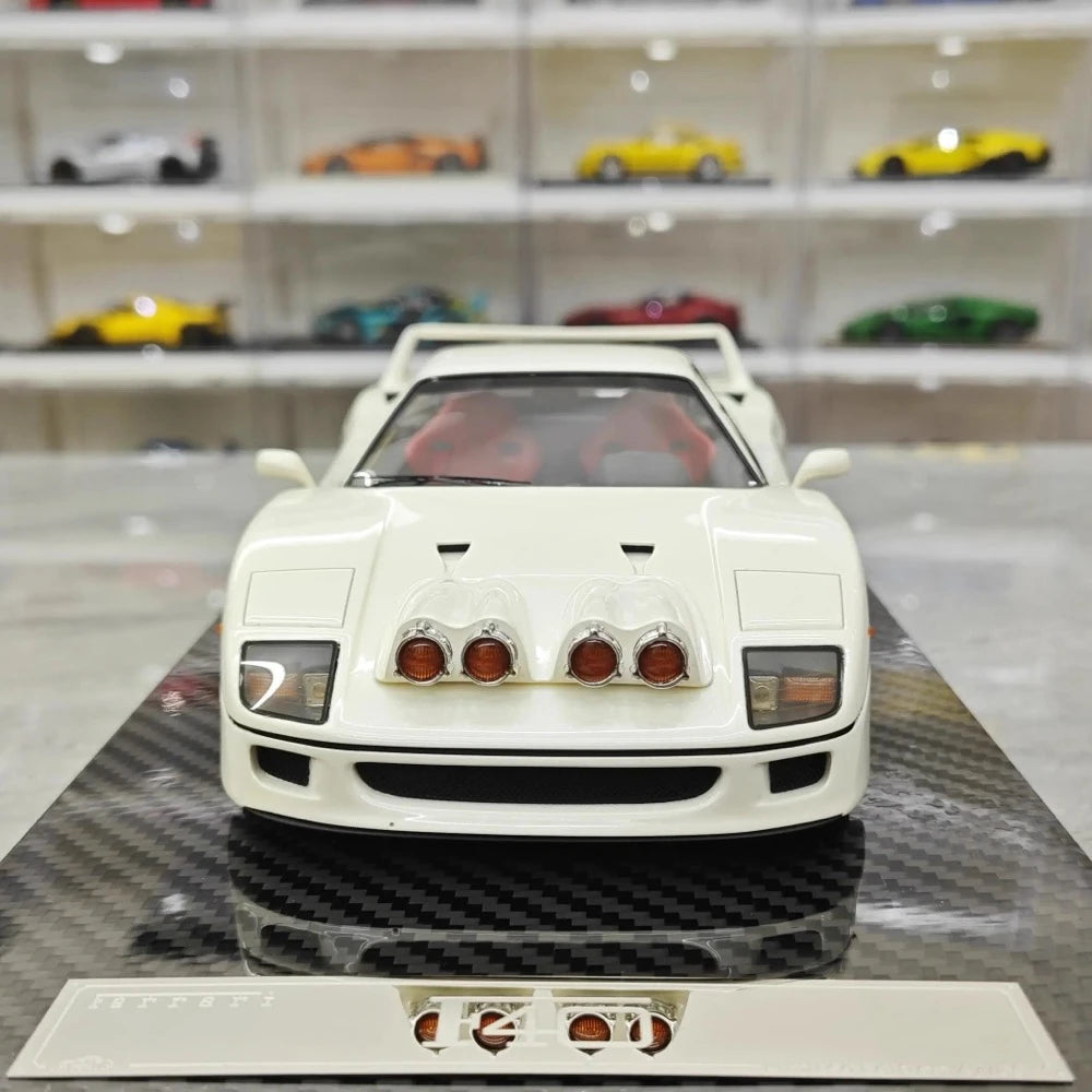 [VIP] 1:18 Ferrari 1989 F40 Snow Edition White Model Car Resin