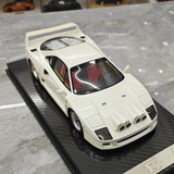 [VIP] 1:18 Ferrari 1989 F40 Snow Edition White Model Car Resin
